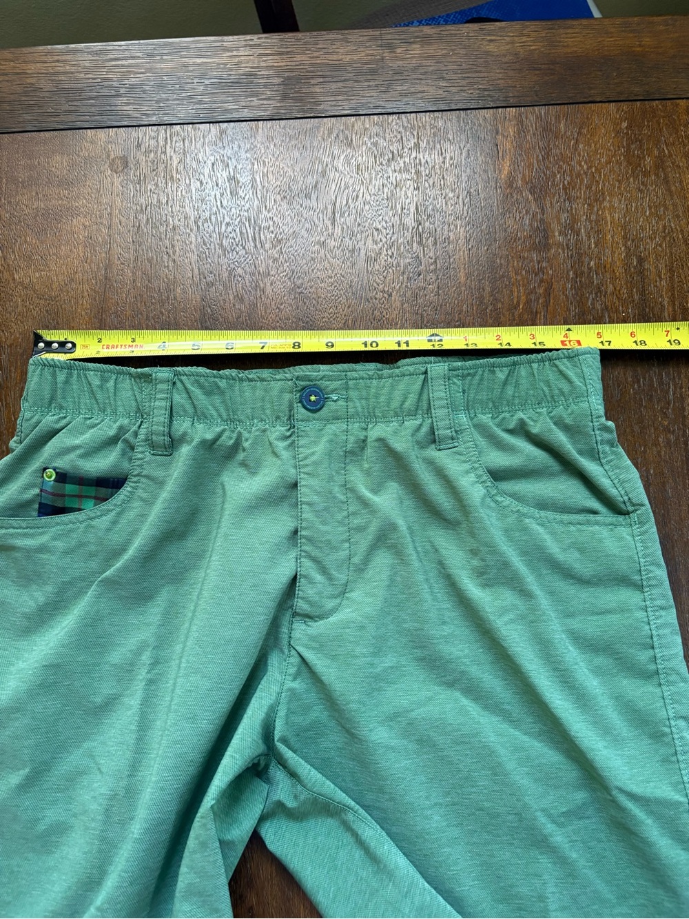 William Murray Straight Fit Green Men's Classic Golf Shorts 9” Inseam, Size 34 - Picture 10 of 13